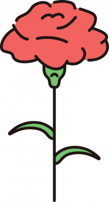 カーネーションのイラスト