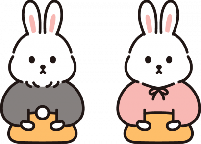 うさぎ（正月）のイラスト