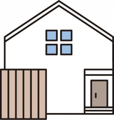 一軒家（2階建て）のイラスト