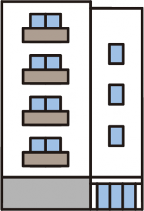 賃貸マンションのイラスト
