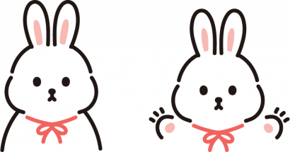 うさぎ（正月2）のイラスト