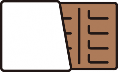 板チョコレートのイラスト