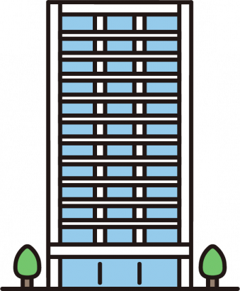 高層マンションのイラスト