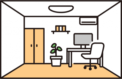 洋室のイラスト