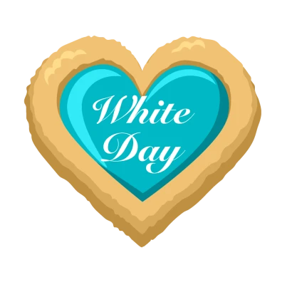 White Day ハートクッキー