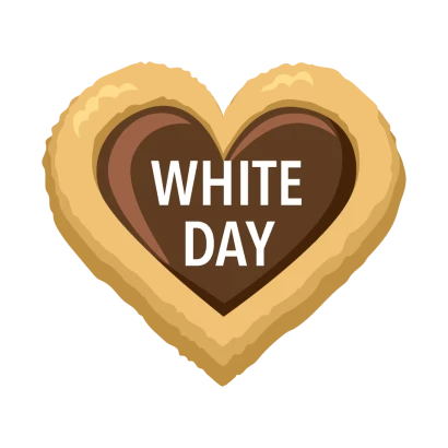 White Day チョコハートクッキー