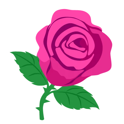 一輪のピンク薔薇