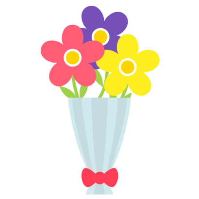 かわいい花の花束