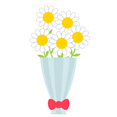 白い花の花束