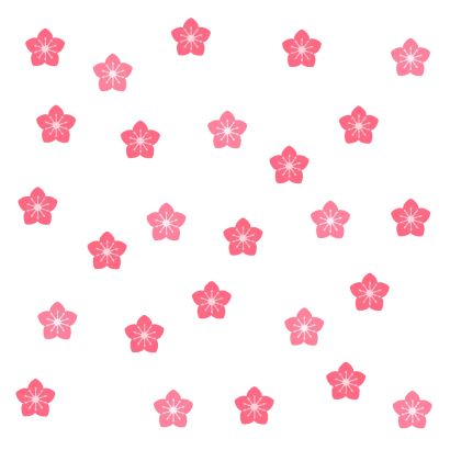 一面の桃の花
