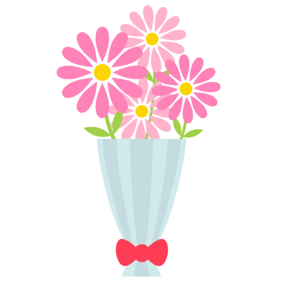 ピンクの花の花束