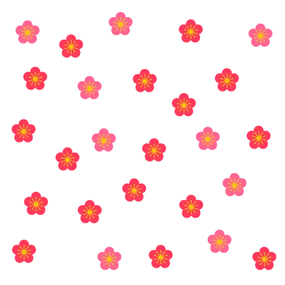 梅の花模様