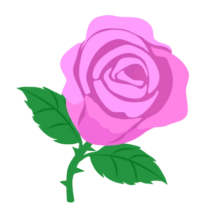 一輪の薄ピンク薔薇