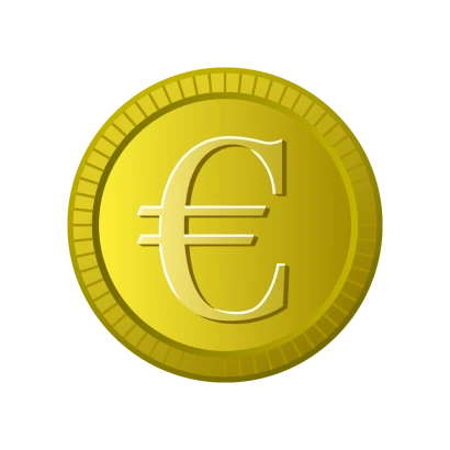 ユーロ通貨のコイン
