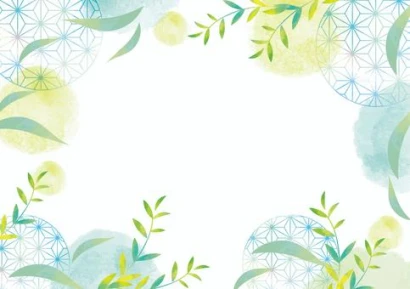 和風の葉の背景素材