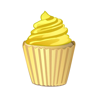 レモンクリームのカップケーキ