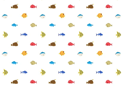 可愛い海の魚壁紙のイラスト