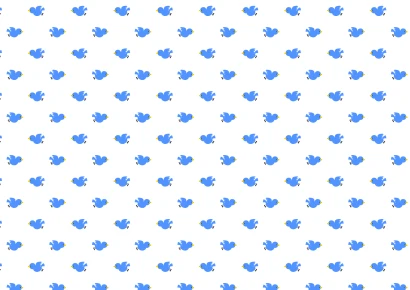 青い小鳥パターンの壁紙のイラスト