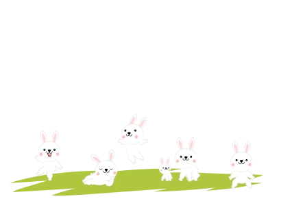 可愛いウサギの壁紙のイラスト