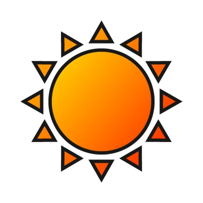 太陽マークのイラスト