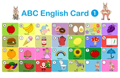 ABCかるたのイラスト