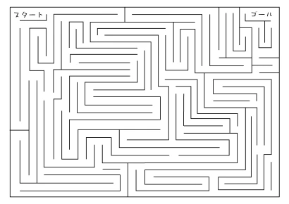 子供用の迷路のイラスト