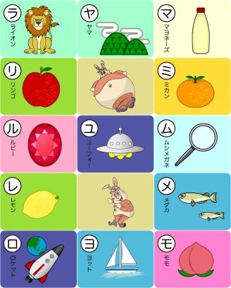 マミムメモ・ヤユヨ・ラリルレロのイラスト