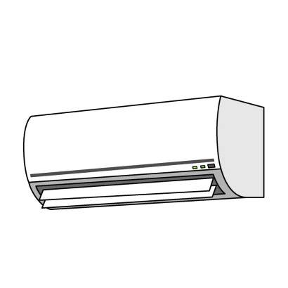 家庭用エアコンのイラスト