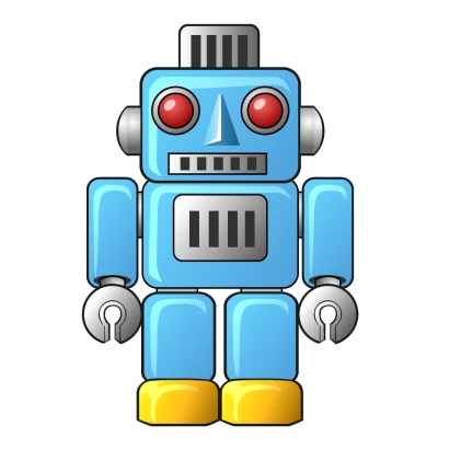 ブリキロボットのイラスト