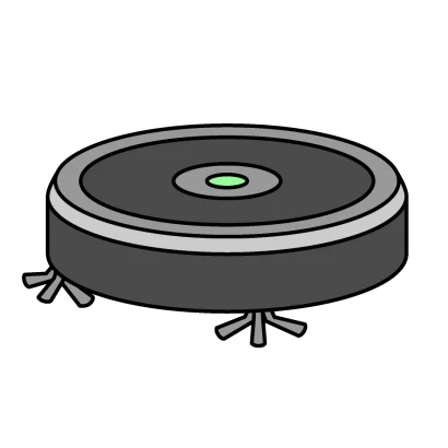 掃除機ロボットのイラスト