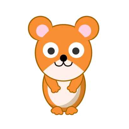 ハムスターキャラのイラスト