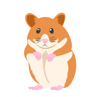 ハムスターのイラスト