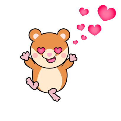 大好きなハムスターキャラのイラスト
