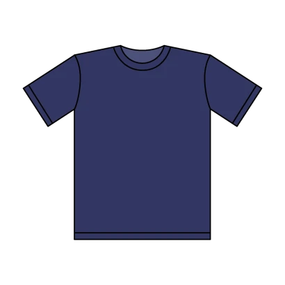ネイビーTシャツのイラスト