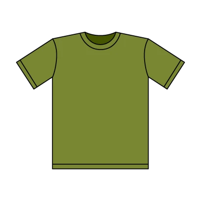 カーキーTシャツのイラスト