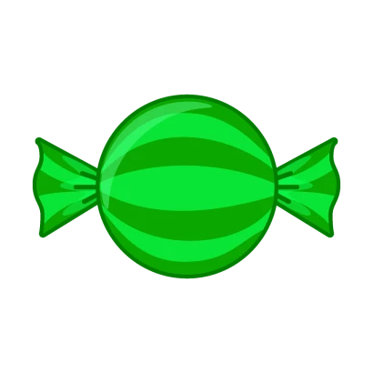緑キャンディのイラスト