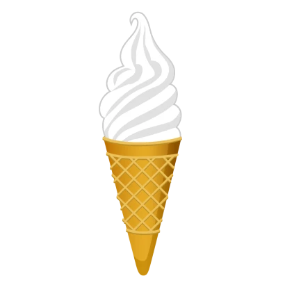 ミルクソフトクリームのイラスト