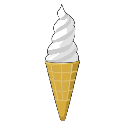 ソフトクリームのイラスト