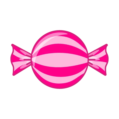 ピンク飴玉のイラスト