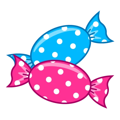 水玉キャンディーのイラスト