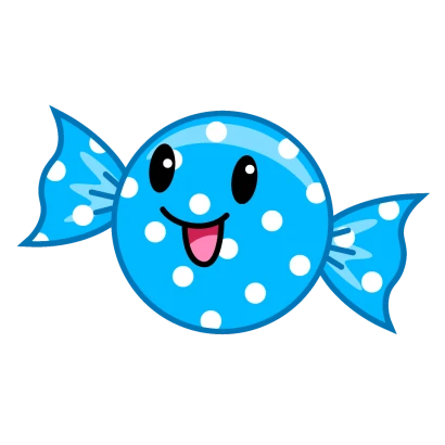 笑顔の飴玉のイラスト