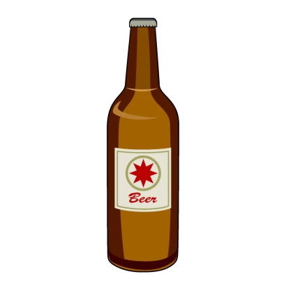 瓶ビールのイラスト