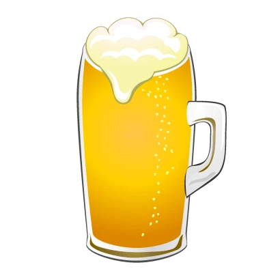 美味しそうな生ビールのイラスト
