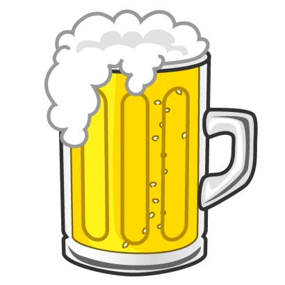 大ジョッキビールのイラスト