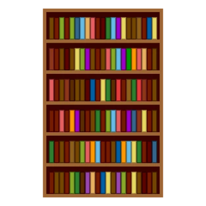 児童用の本棚のイラスト