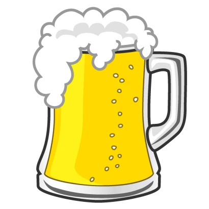 大きなビールジョッキのイラスト