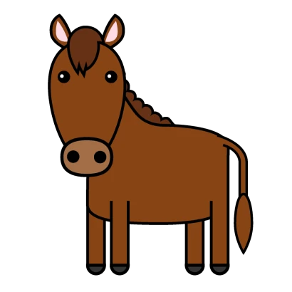 可愛い馬のイラスト