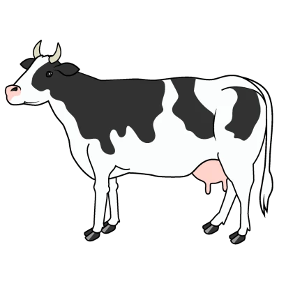 乳牛のイラスト