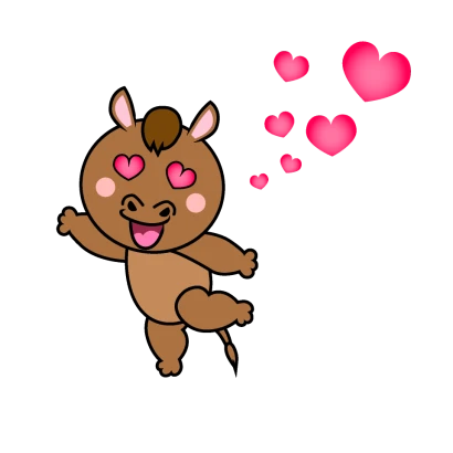 大好きな馬キャラのイラスト