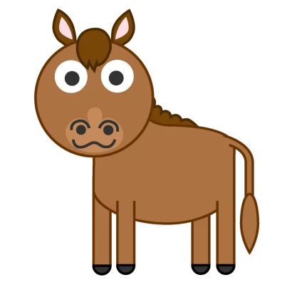 馬キャラクターのイラスト